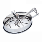 Люк овальный под давление нерж.304, 430x330 мм, внутр. открытие TLTOI43X33SP TITAN LOCK