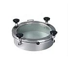 Люк круглый под давление нерж.304, DN200, стекл. крышка, TLTKGC200SP TITAN LOCK