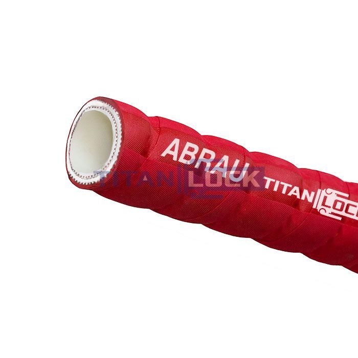 Рукав для спиртов пищевой гофрированный «ABRAU» (красный), вн. диам. 32 мм, -40C, UHMWPE, нап-всас., TL032AR TITAN LOCK