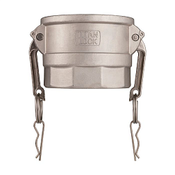 Камлок нержавеющий тип D розетка, внутр. резьба BSP 3", AISI304, TL300DSS TITAN LOCK