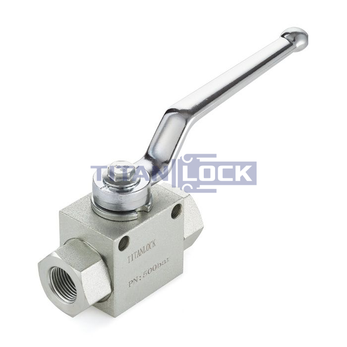 Гидравлический шаровой кран, 3/4", типа ВР-ВР, с креп. отв., сталь TLHYDV3/4F TITAN LOCK