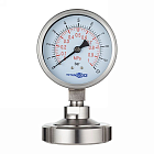 Манометр нержавеющий с мембранным разд.,10/0,2 Бар, гайка DN25, корп. 63мм, TLSPG25/63MN TITAN LOCK