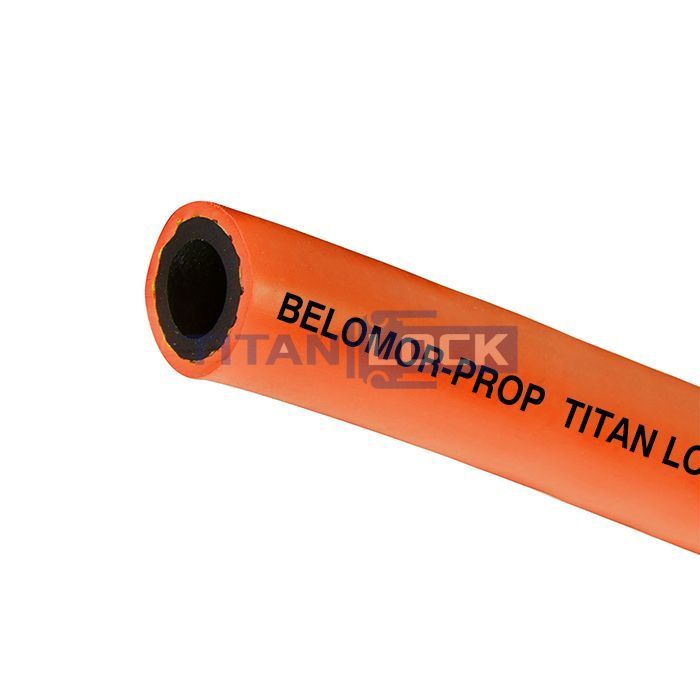 Рукав пропановый «BELOMOR-PROP», оранжевый, вн. диам. 6мм, 20bar, TL006BM-PRP TITAN LOCK
