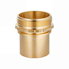 Штуцер с наруж. резьб. под рукав, глад.хвост., латунь, DN100 (4"), TLSM100BR-SE TITAN LOCK