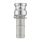 Камлок алюминиевый тип E, ниппель с хвостовиком 1", TL100EAL TITAN LOCK