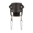 Камлок полипропиленовый тип B розетка, наруж. резьба BSP 1", TL100BPP TITAN LOCK