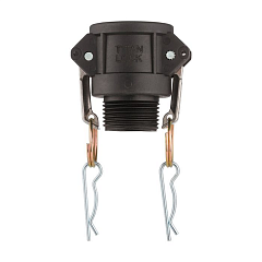 Камлок полипропиленовый тип B розетка, наруж. резьба BSP 1/2", TL50BPP TITAN LOCK