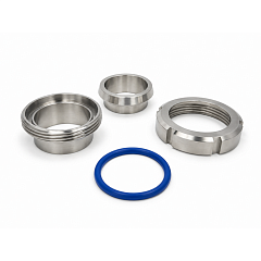 Молочная муфта под приварку, DIN 11851, DN32, нерж 304, упл. Silicon, VK-TL32MCWS-SIL TITAN LOCK