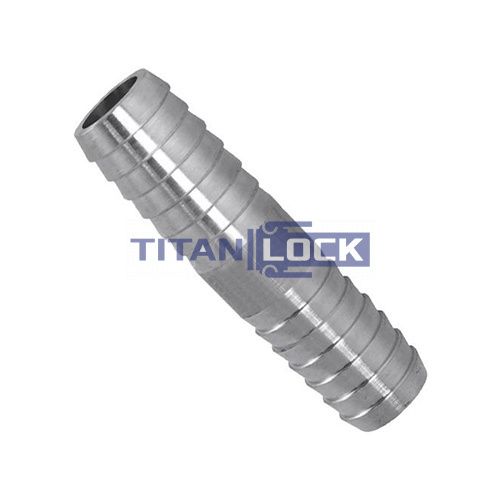 Соединитель для шлангов типа «ёлочка», 1 1/4", оцинкованная сталь TL1.1/4HM TITAN LOCK