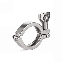 Хомут CLAMP одноосевой DN125 нерж. 304,фланец 155мм, DIN TL125CLC-2 TITAN LOCK