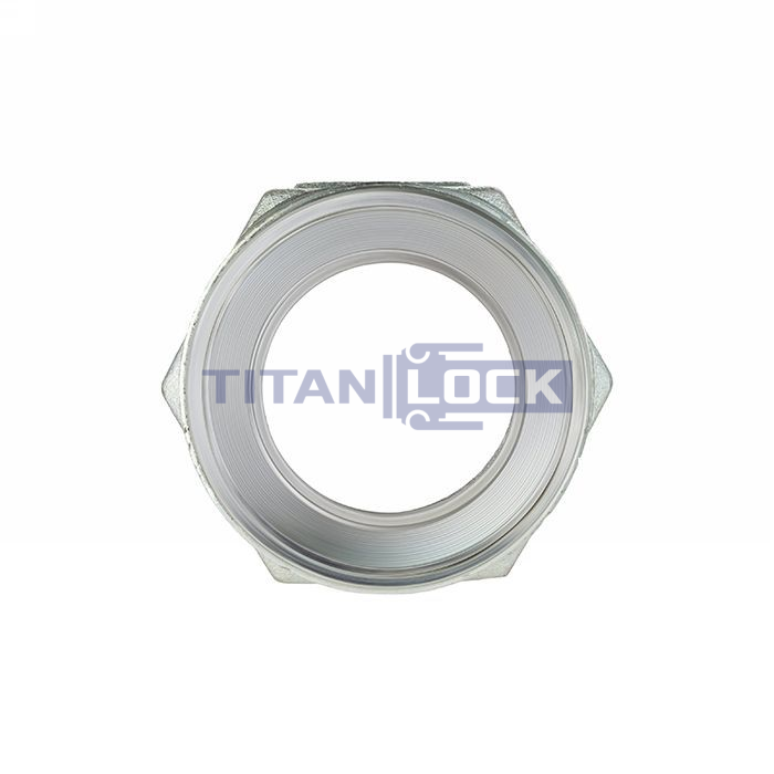 Переходник для парового соединения "GEFEST", ВР/НР, 1/2" NPT x Wing nut (оцинк. сталь), TLGFR1/2 (GB3) TITAN LOCK