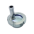 Диоптр гаечный под сварку, нержавеющий, с подсветкой DN50, TL050DWWDB TITAN LOCK