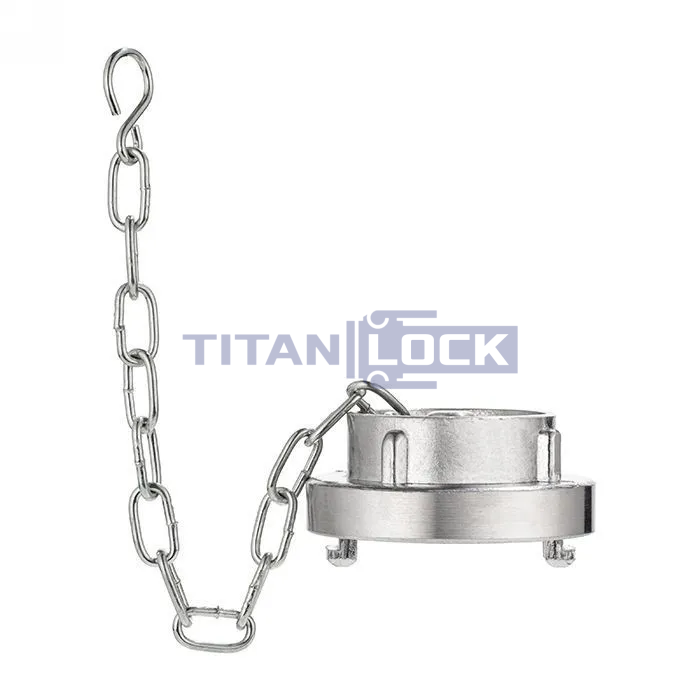 Cоединение типа Storz, заглушка с крепежной цепью, KA=52, алюминий TLSTORZ52 TITAN LOCK