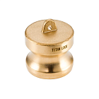 Камлок латунный тип DР, заглушка для розетки 2", TL200DPBR TITAN LOCK