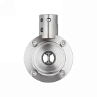 Затвор дисковый нержавеющий (AISI304) DN40, типа clamp-clamp TLSD040CLS TITAN LOCK
