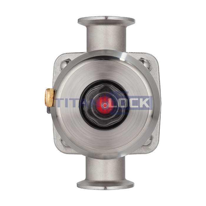 Мембранный клапан нерж.316 типа clamp, с пневмоприводом (нерж.), DN20 DIN TL20DVCL-PS TITAN LOCK