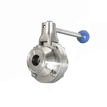 Кран шаровый нержавеющий (AISI304) DN25, типа clamp-clamp TLHBV025CLS TITAN LOCK