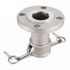 Камлок нержавеющий тип FC, розетка с фланцем 3/4", AISI316, TL75FCSS TITAN LOCK