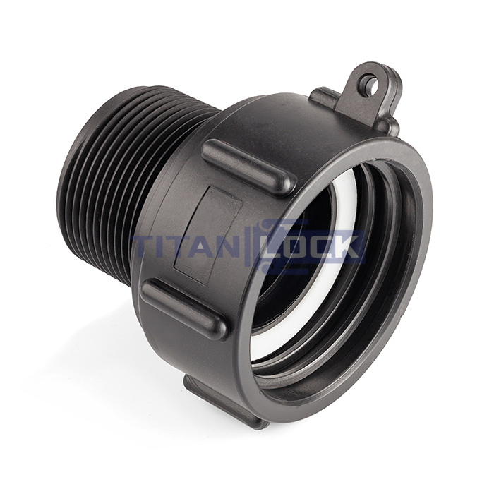 Переходник на Еврокуб наруж.резьба, S60x2 BSP, полипроп., TLEC60x2AE TITAN LOCK