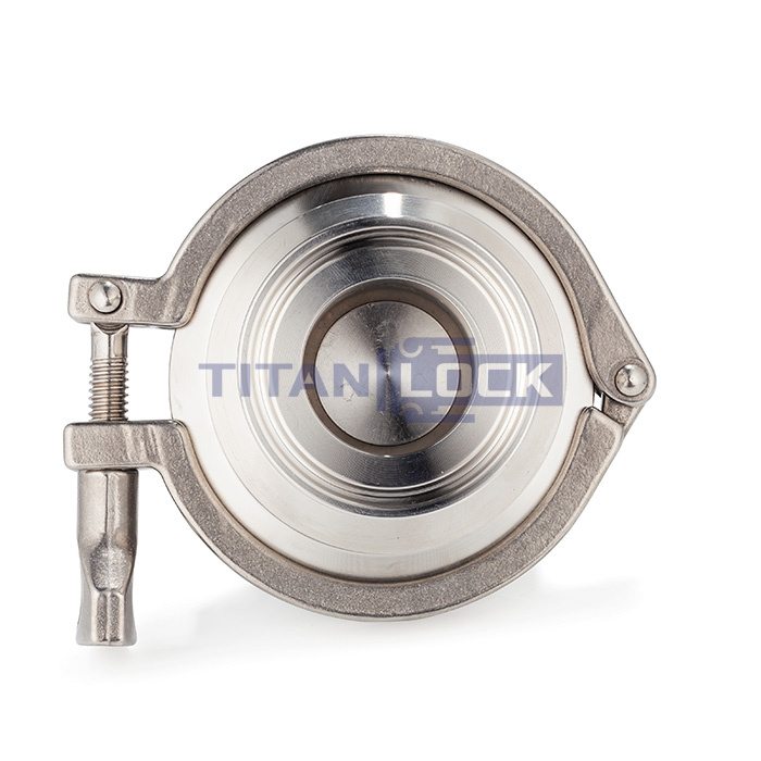 Обратный клапан нержавеющий (AISI304) DN40, типа clamp-clamp TLCV040CLS TITAN LOCK
