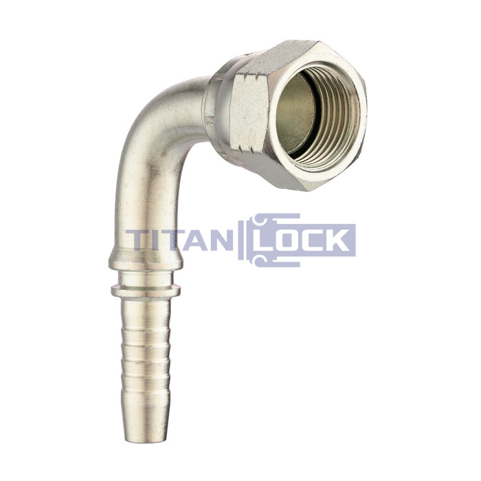 Фитинг DN 06 JIC (Г) 9/16" (90), TL-JIC06F9/16-90 TITAN LOCK