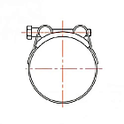 Усиленный хомут (29-31 мм), оцинк. сталь TL29-31RC TITAN LOCK