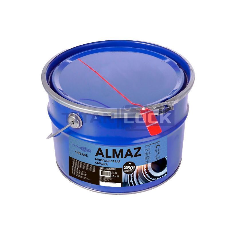 Многоцелевая литиевая комплексная смазка ALMAZ (LGHP 2), синяя, 18 кг, TLGREASE-AZ18 TITAN LOCK