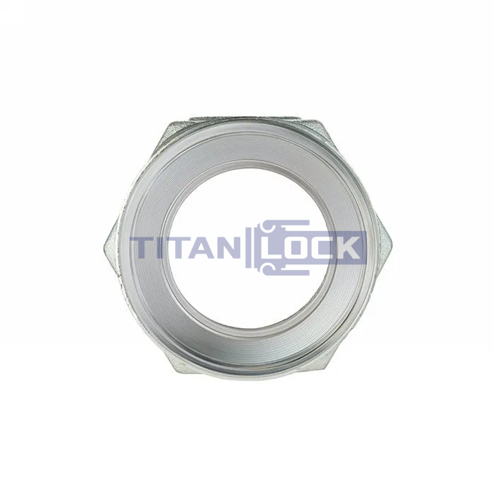 Переходник для парового соединения "GEFEST", ВР/НР, 1.1/2" NPT x Wing nut (оцинк. сталь), TLGFR1.1/2 (GB23) TITAN LOCK