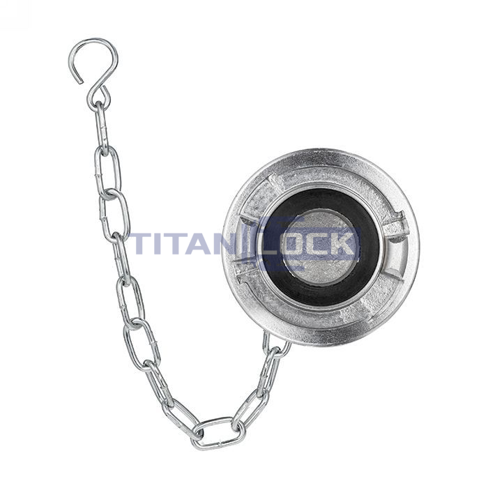 Cоединение типа Storz, заглушка с крепежной цепью, KA=52, алюминий TLSTORZ52 TITAN LOCK