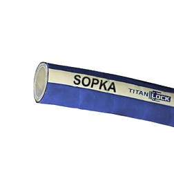 Рукав для пара и горячей воды «SOPKA», с пищ. допуском, внутр. диам. 25мм, 10bar, 1in, TL025SP TITAN LOCK