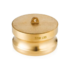 Камлок латунный тип DР, заглушка для розетки 3", TL300DPBR TITAN LOCK