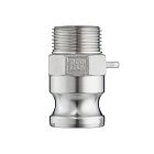 Камлок нержавеющий тип F ниппель, наруж. резьба BSP 1 1/2", AISI304, TL150FSS TITAN LOCK