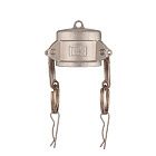 Камлок нержавеющий тип DC, заглушка для ниппеля 2 1/2", AISI316, TL250DCSS316 TITAN LOCK