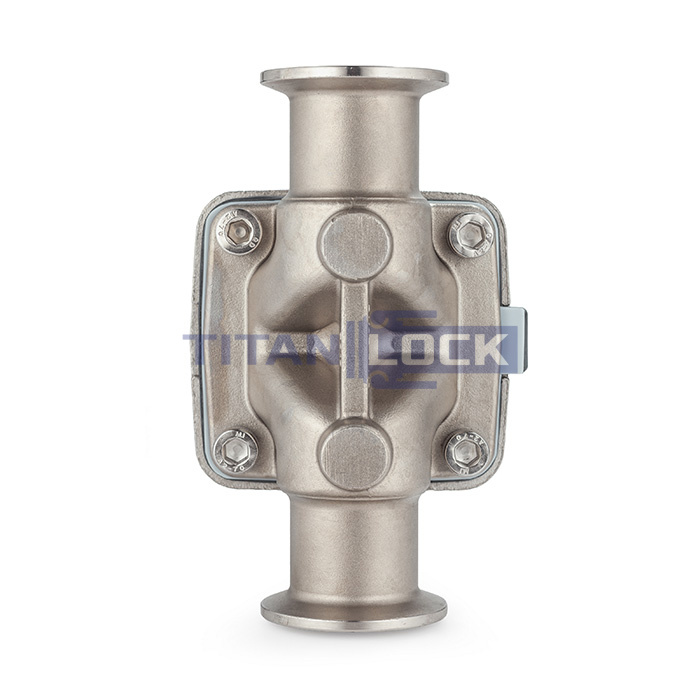 Мембранный клапан нерж.316 типа clamp, с пневмоприводом (нерж.), DN20 DIN TL20DVCL-PS TITAN LOCK