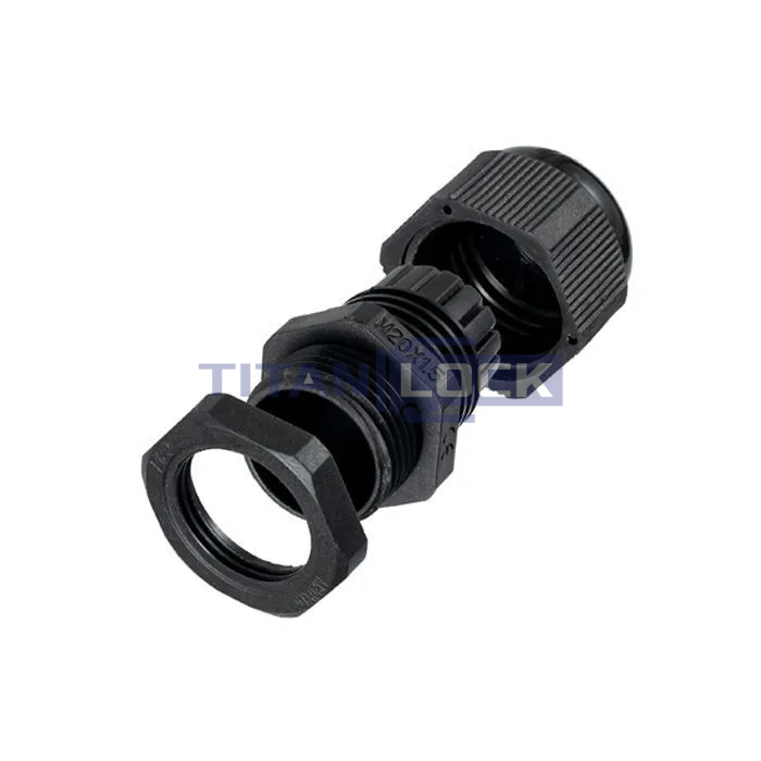 Зажим для кабеля (на розетку), пластиковый, М20х1.5, TLM20X1,5S TITAN LOCK