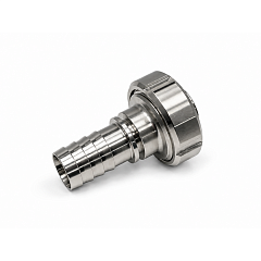 Молочная муфта рукав-сварка, DIN 11851, DN40, нерж 304, упл. Silicon, VK-TL40MCRS-SIL TITAN LOCK