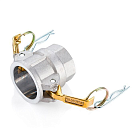 Камлок алюминиевый тип D серия "EcoLine" розетка, внутр. резьба BSP 2 1/2", TL250DAL-EL TITAN LOCK