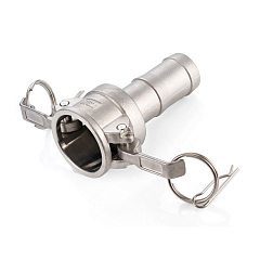 Камлок нержавеющий тип C, розетка с хвостовиком 3/4", AISI316, TL75CSS316 TITAN LOCK