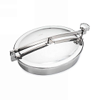 Люк овальный нерж.304, 630x520 мм TLTO63X52S TITAN LOCK