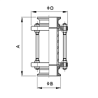 Диоптр трубный типа clamp-clamp, нержавеющий, DN65, TL065PDCL TITAN LOCK