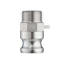 Камлок нержавеющий тип F ниппель, наруж. резьба BSP 1 1/4", AISI304, TL125FSS TITAN LOCK