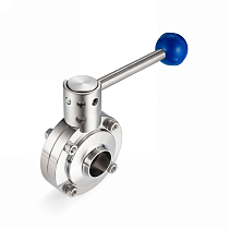 Затвор дисковый нержавеющий (AISI316) DN80, типа сварка-сварка TLSD080WDSS TITAN LOCK