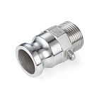 Камлок нержавеющий тип F ниппель, наруж. резьба BSP 2 1/2",  AISI304, TL250FSS TITAN LOCK