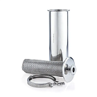 Пищевой фильтр нержавеющий прямой, под Clamp, DN40 TLFS40CL-S TITAN LOCK