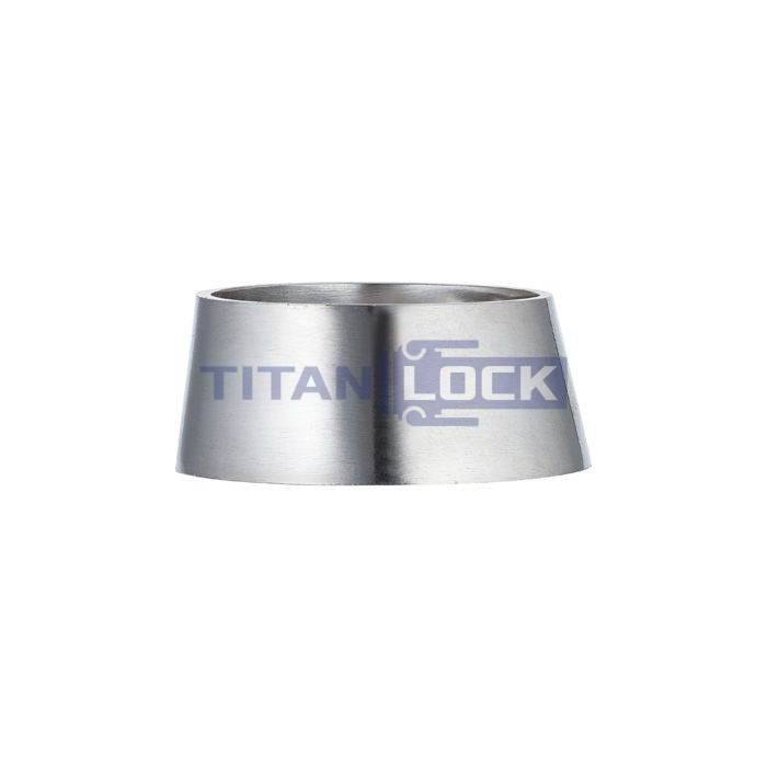 Переходник эксцентрический приварной, DN 40 x DN 25, нерж. сталь 316, TLWER40-25SS TITAN LOCK