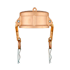 Камлок латунный тип DC, заглушка для ниппеля 4", TL400DCBR TITAN LOCK