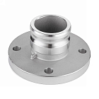 Камлок нержавеющий тип FA, ниппель с фланцем 4", AISI316, TL400FASS TITAN LOCK