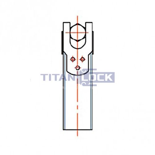 Усиленный хомут (52-55 мм), оцинк. сталь TL52-55RC TITAN LOCK