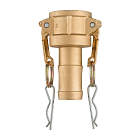 Камлок латунный тип С, розетка с хвостовиком 1", TL100CBR TITAN LOCK