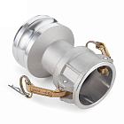Камлок алюминиевый тип DА (переходник розетка 1 1/2" х ниппель 2"), TL1520DAAL TITAN LOCK
